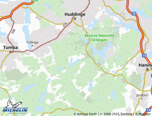 MICHELIN Gladö Kvarn map - ViaMichelin