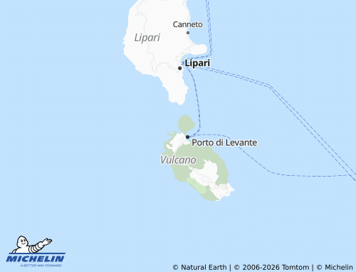 MICHELIN Vulcano Ponente map - ViaMichelin
