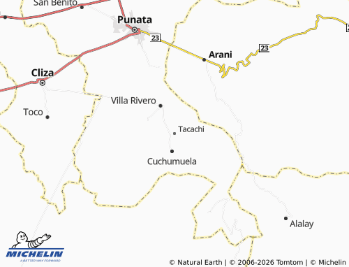 MICHELIN Tacachi map - ViaMichelin
