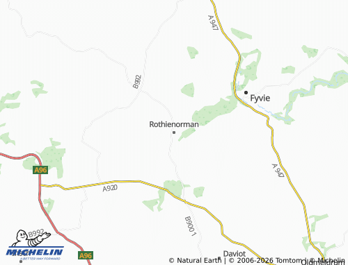 Carte MICHELIN Rothienorman - ViaMichelin