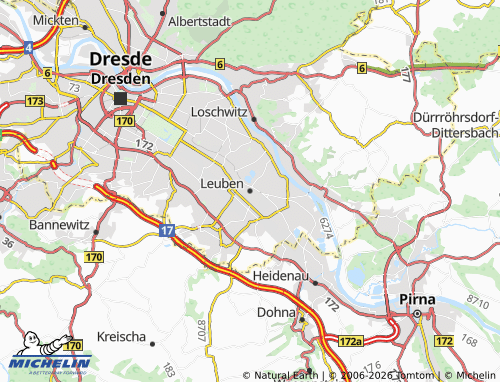 MICHELIN Leuben map - ViaMichelin