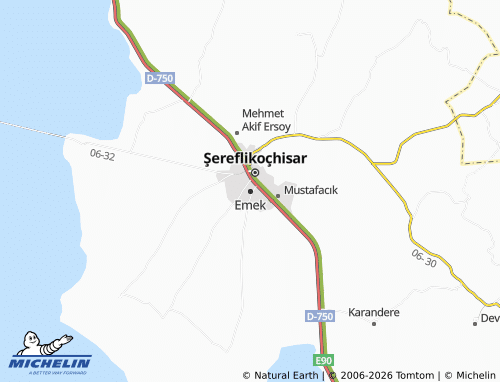 MICHELIN Emek map - ViaMichelin