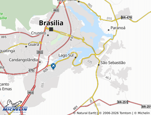 Mappa MICHELIN Lago Sul - ViaMichelin