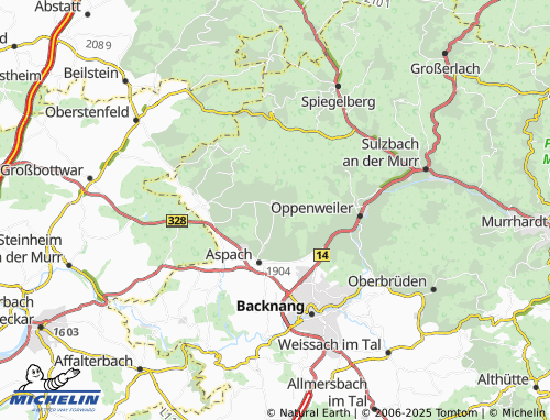 Carte MICHELIN Rietenau - ViaMichelin