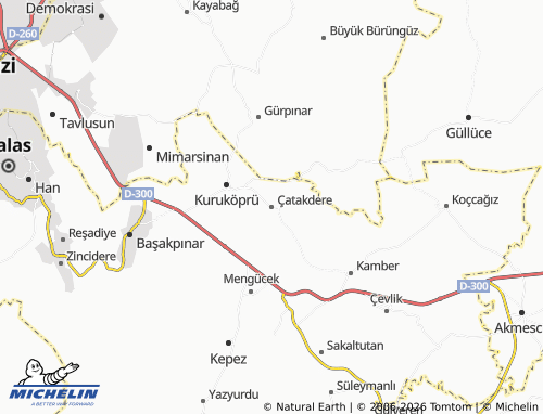 MICHELIN Çatakdere map - ViaMichelin