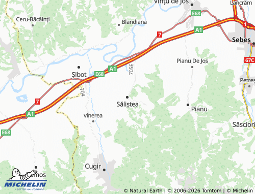 Mapa MICHELIN Săliștea - ViaMichelin