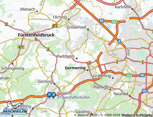 Mappa MICHELIN Puchheim - ViaMichelin