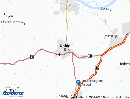 Mappa MICHELIN Union - ViaMichelin