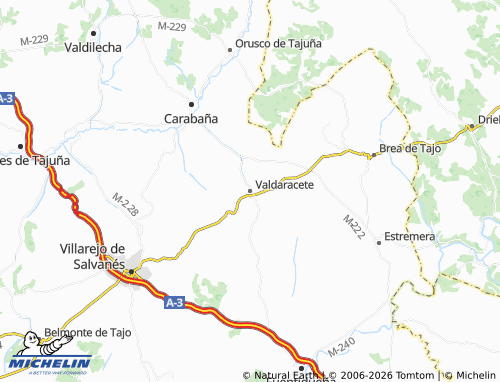 MICHELIN-Landkarte Valdaracete - ViaMichelin