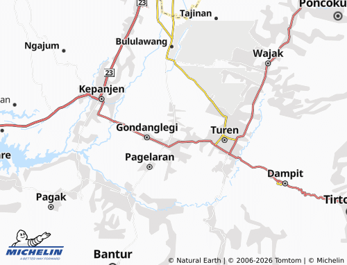 MICHELIN-Landkarte Putat Kidul - ViaMichelin