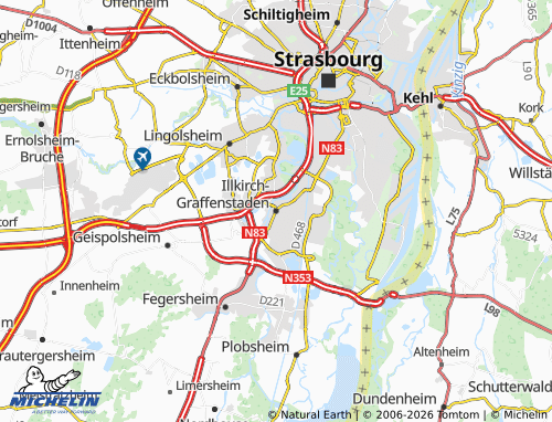 MICHELIN-Landkarte Illkirch-Graffenstaden - ViaMichelin