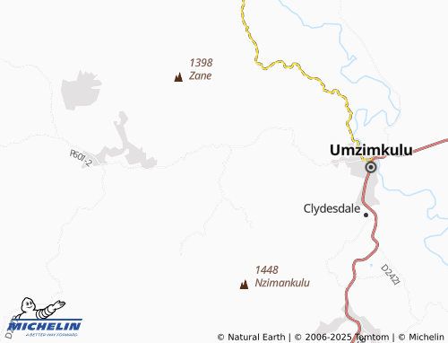 MICHELIN Lusizini map - ViaMichelin