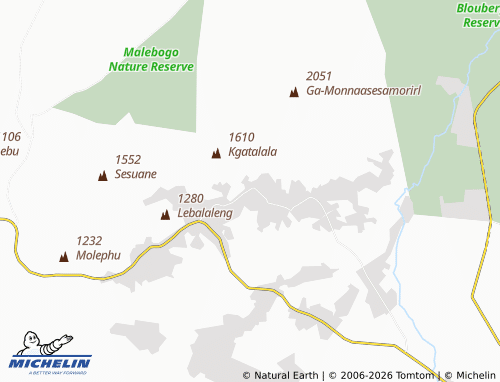 MICHELIN-Landkarte Thalahane - ViaMichelin