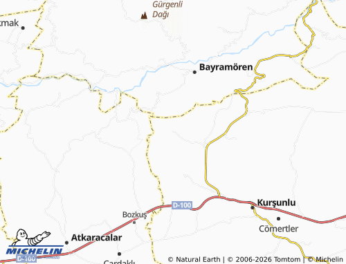 MICHELIN Başovacık map - ViaMichelin