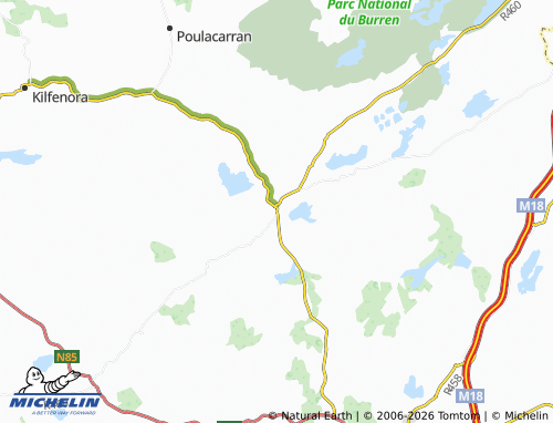 Kaart MICHELIN Corofin - ViaMichelin