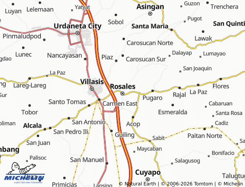MICHELIN Rosales map - ViaMichelin