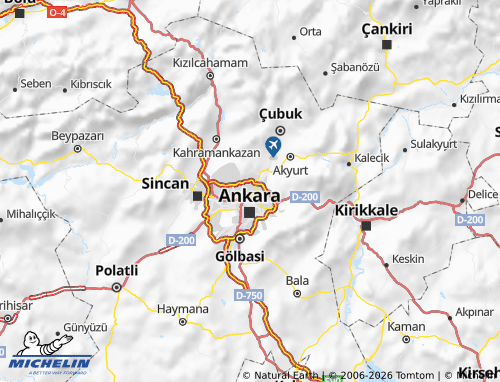 MICHELIN Keçiören map - ViaMichelin