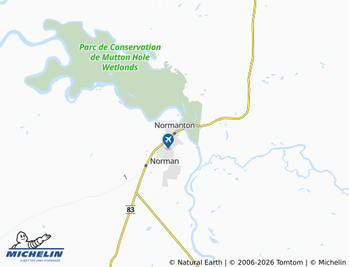 Mapa MICHELIN Normanton - ViaMichelin