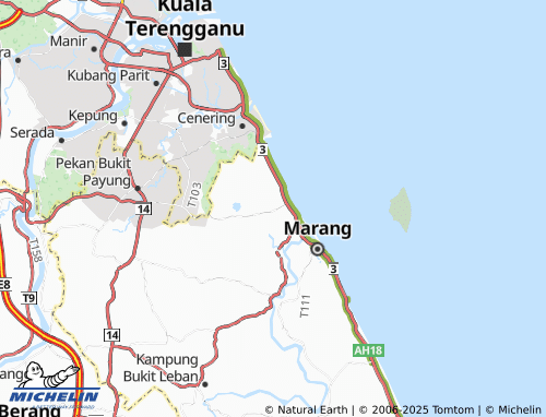 MICHELIN-Landkarte Taman Kalongan Melor 5 - ViaMichelin