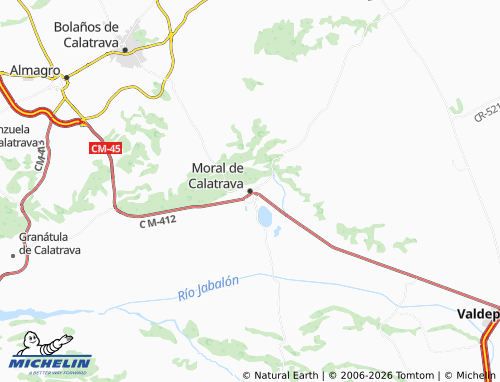 MICHELIN Moral de Calatrava map - ViaMichelin