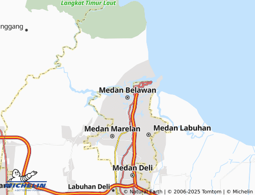MICHELIN Medan Belawan map - ViaMichelin