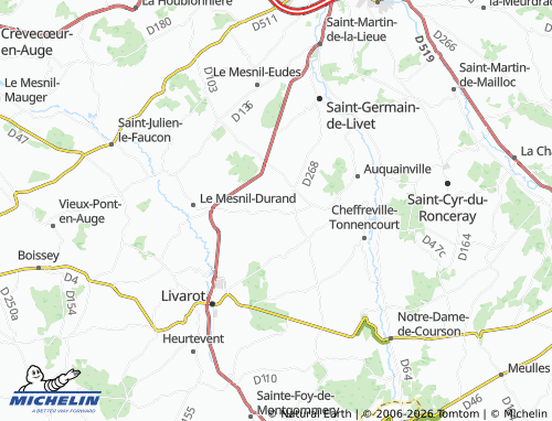 MICHELIN Le Mesnil-Germain map - ViaMichelin