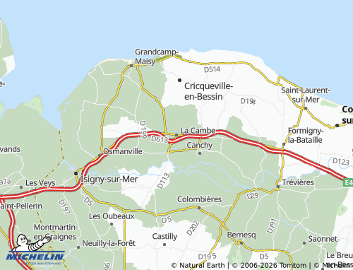 MICHELIN La Cambe map - ViaMichelin