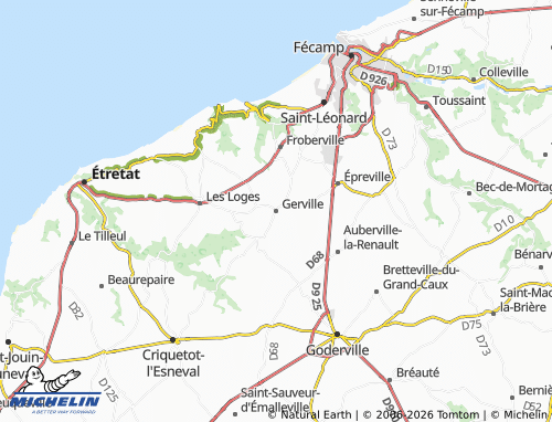 Mapa MICHELIN Gerville - ViaMichelin