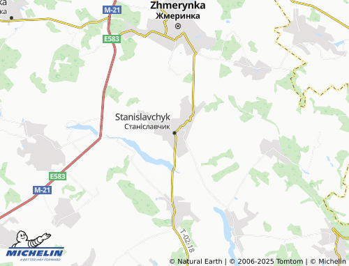 MICHELIN-Landkarte Stanislavchyk - ViaMichelin