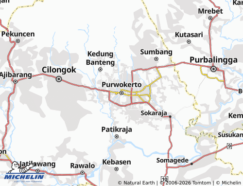 Mapa MICHELIN Purwokerto - ViaMichelin