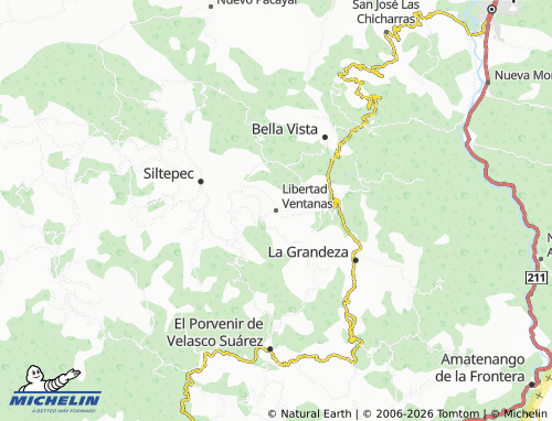 MICHELIN Libertad Ventanas map - ViaMichelin