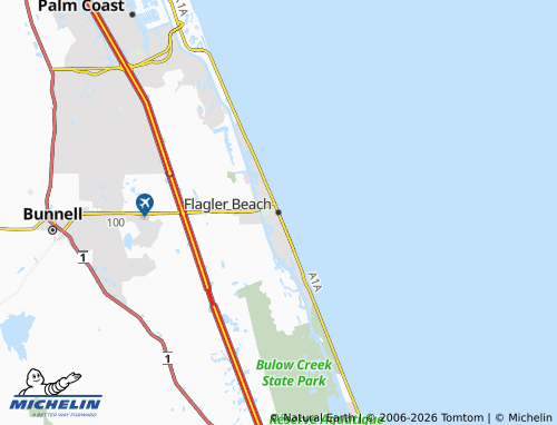 Carte MICHELIN Flagler Beach - ViaMichelin