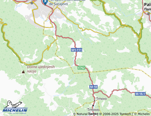 Carte MICHELIN Jablanica - ViaMichelin