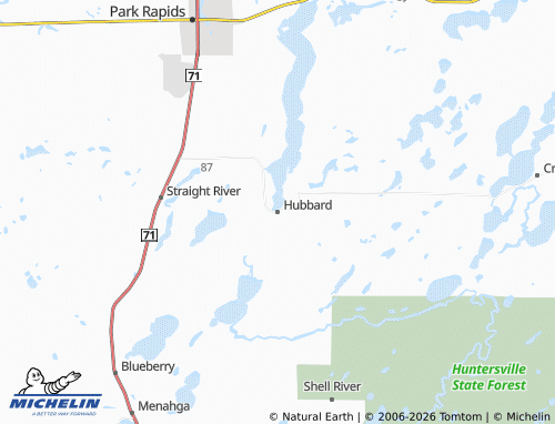 Mappa MICHELIN Hubbard - ViaMichelin
