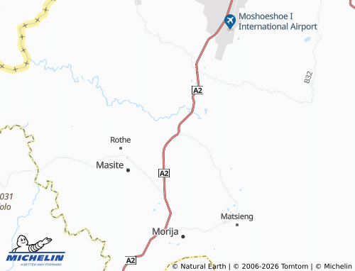 MICHELIN Ha Moruthoane map - ViaMichelin