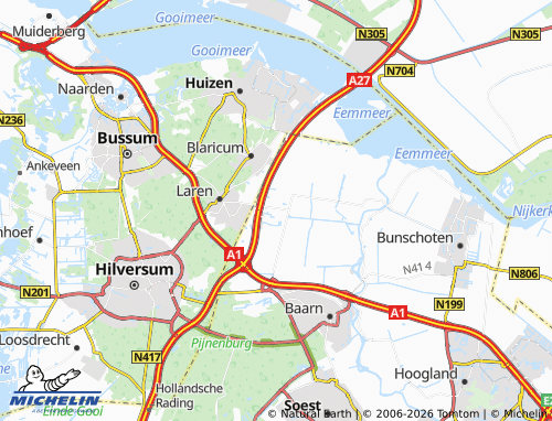 MICHELIN-Landkarte Eemnes - ViaMichelin
