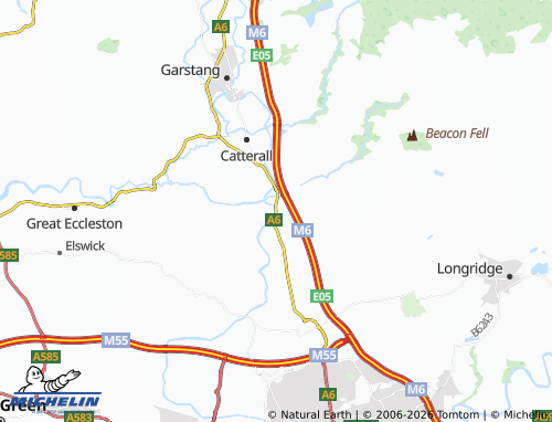 Carte MICHELIN Bilsborrow - ViaMichelin