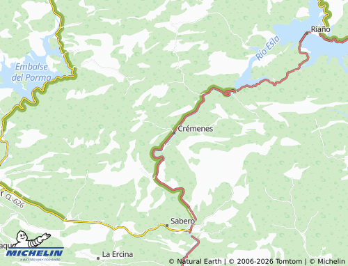 MICHELIN Crémenes map - ViaMichelin