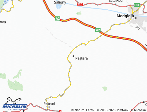 Mapa MICHELIN Peștera - ViaMichelin