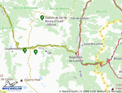 Mappa MICHELIN Saint-Aventin - ViaMichelin