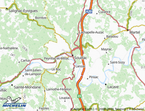 Mappa MICHELIN Souillac - ViaMichelin