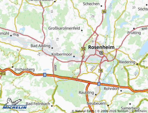 Mappa MICHELIN Kolbermoor - ViaMichelin