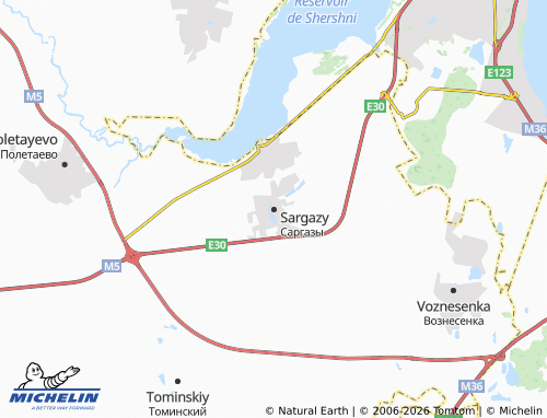 MICHELIN-Landkarte Sargazy - ViaMichelin