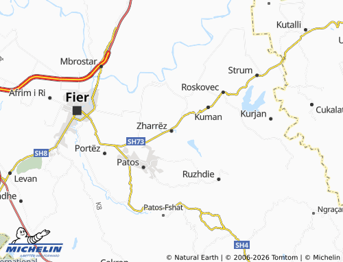 Mappa MICHELIN Zharrëz - ViaMichelin