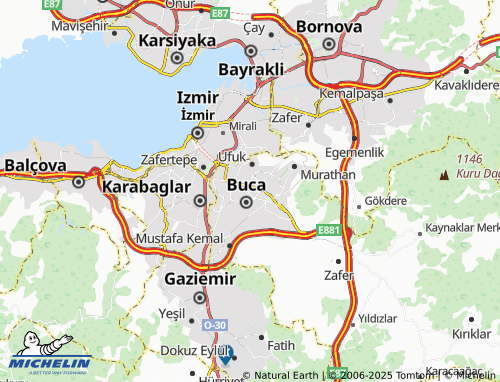 MICHELIN Vali Rahmi Bey map - ViaMichelin