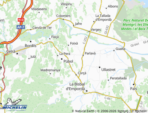 MICHELIN-Landkarte Rupià - ViaMichelin
