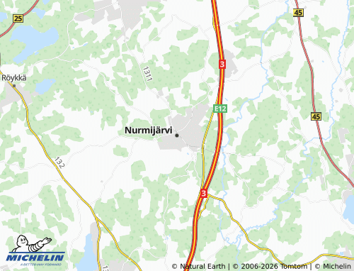 MICHELIN-Landkarte Nurmijärvi - ViaMichelin