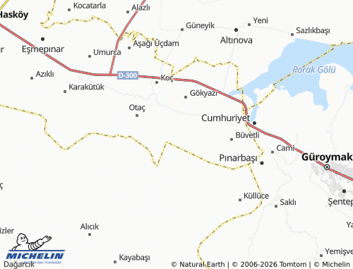 Mappa MICHELIN Koğuktaş - ViaMichelin