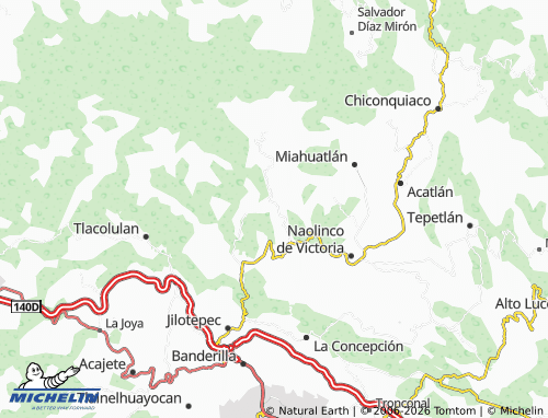 MICHELIN Tonayán map - ViaMichelin