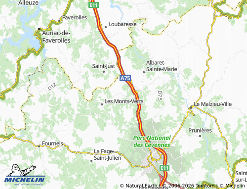 MICHELIN Arcomie map - ViaMichelin